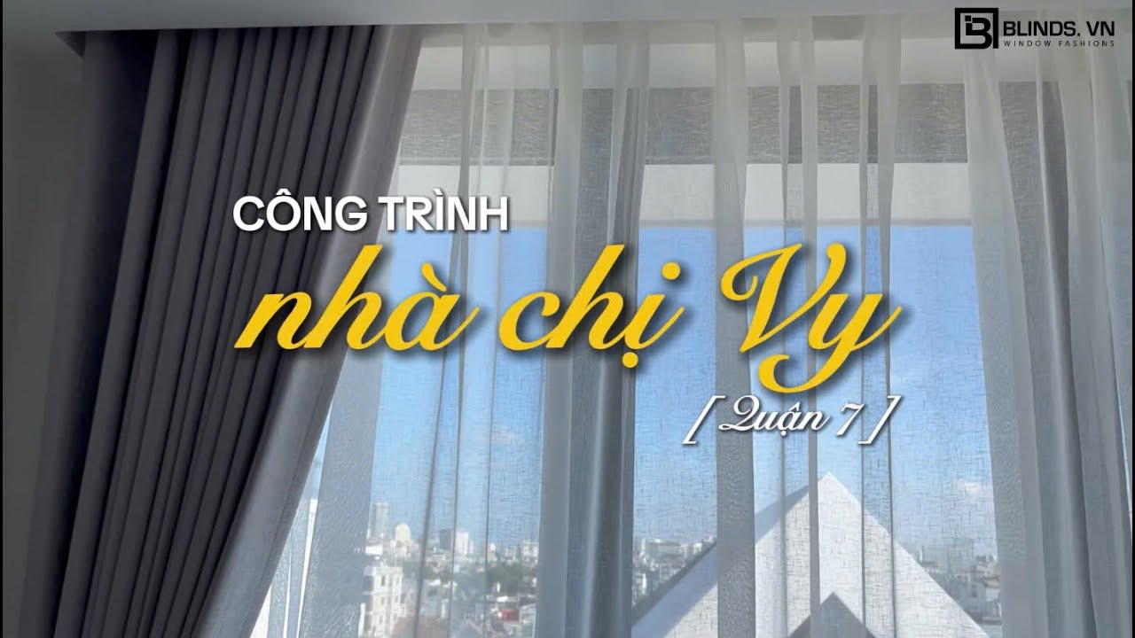 |Blinds| Công trình rèm vải kết hợp 2 lớp kết hợp rèm tổ ong gắn kính - Quận 7  #blinds #remvai