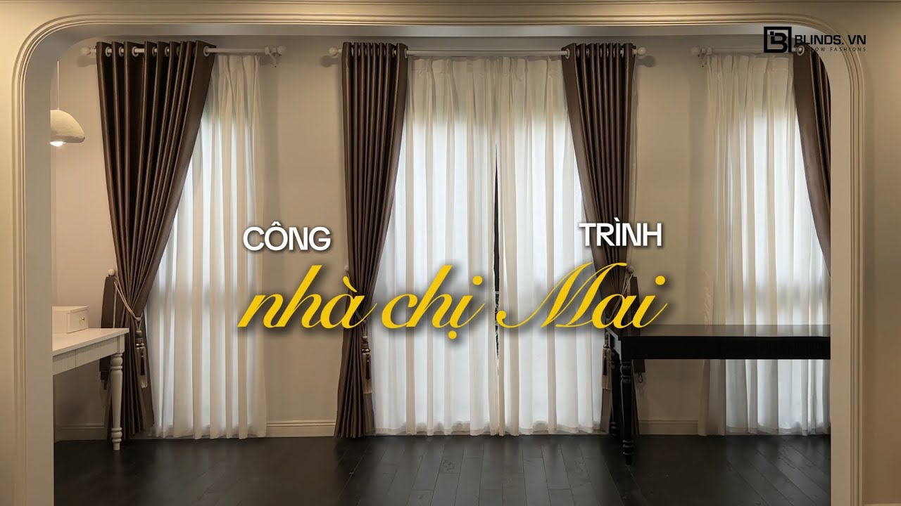 |Blinds| Công trình Rèm Vải 2 Lớp Nhập Khẩu Malaysia & Rèm Sáo Nhôm Tại Nhà Chị Mai Quận 7 #curtains