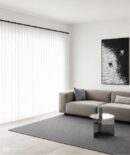 Rèm voan Pure Veil trắng nhẹ cho phòng khách hiện đại, giúp lọc sáng tự nhiên và tạo cảm giác thoáng rộng