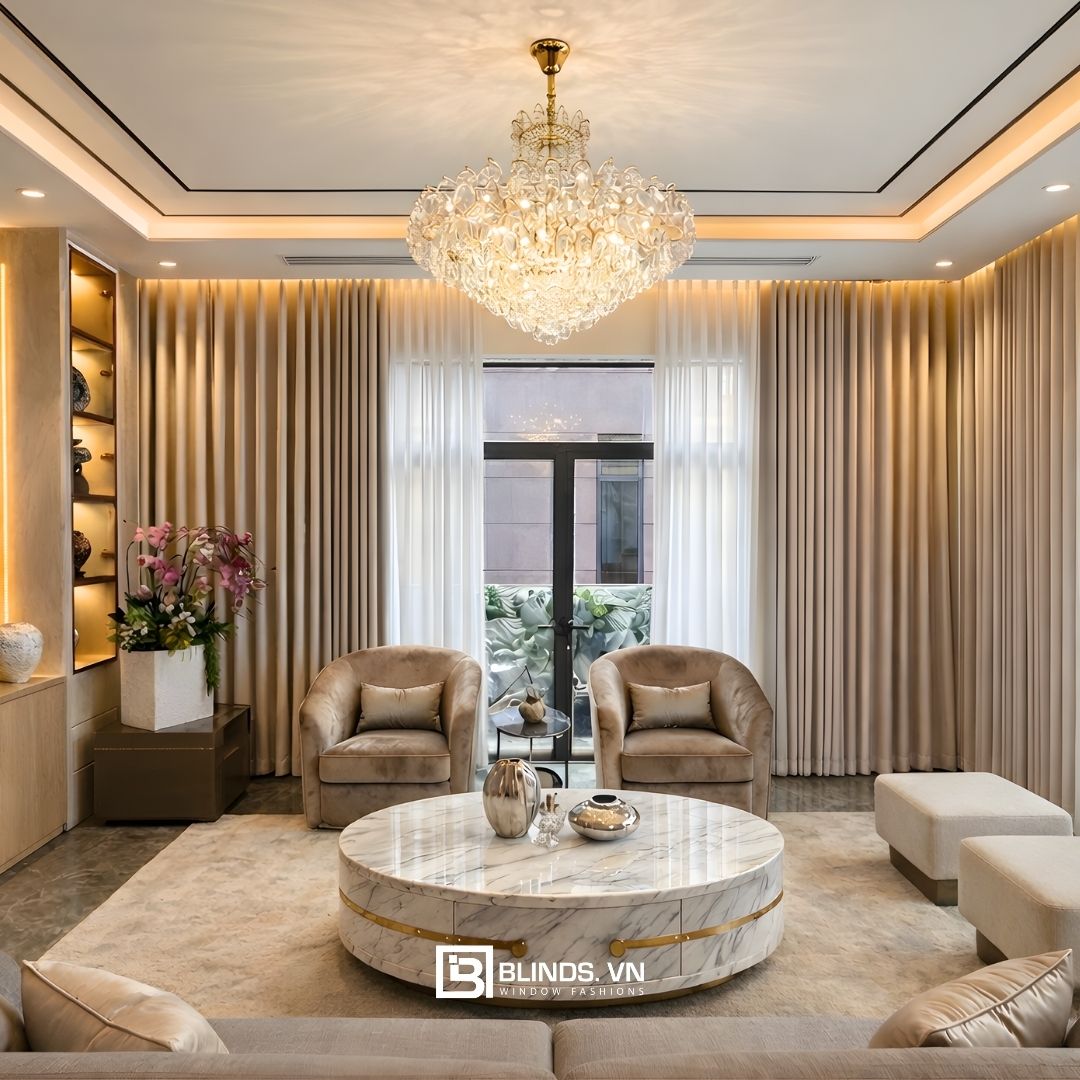 Rèm vải 2 lớp màu vàng (3) Rèm vải 2 lớp màu vàng (3)