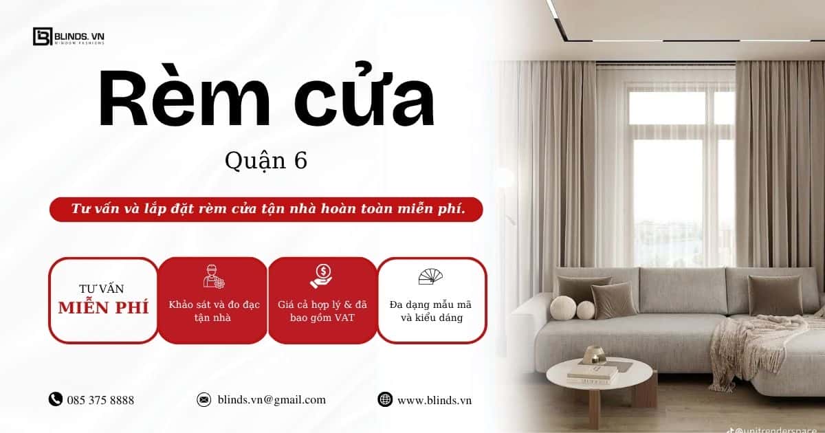 rèm cửa tại quận 6