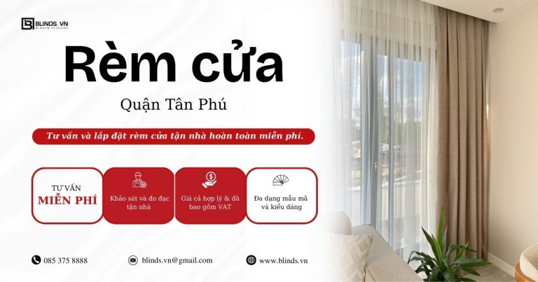 rèm cửa quận Tân Phú