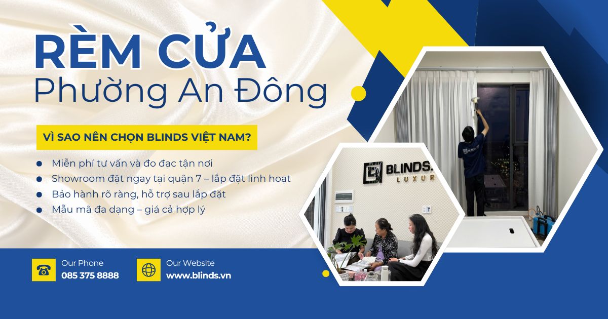 rèm cửa phường An Đông quận 5 