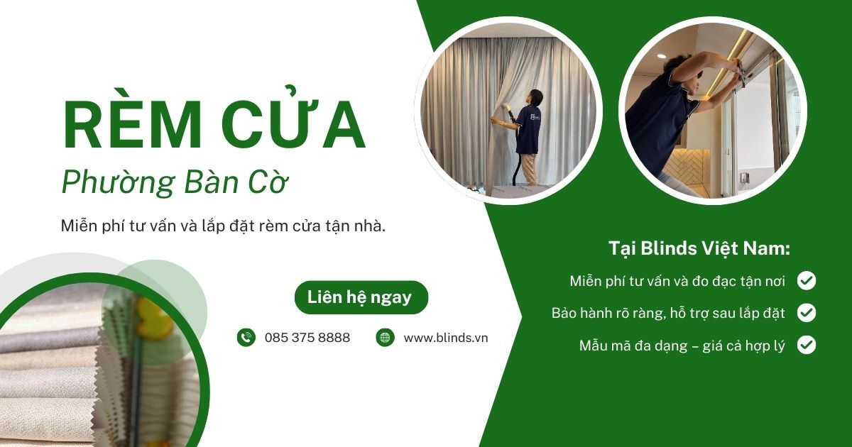 Rèm cửa phường Bàn Cời quận 3