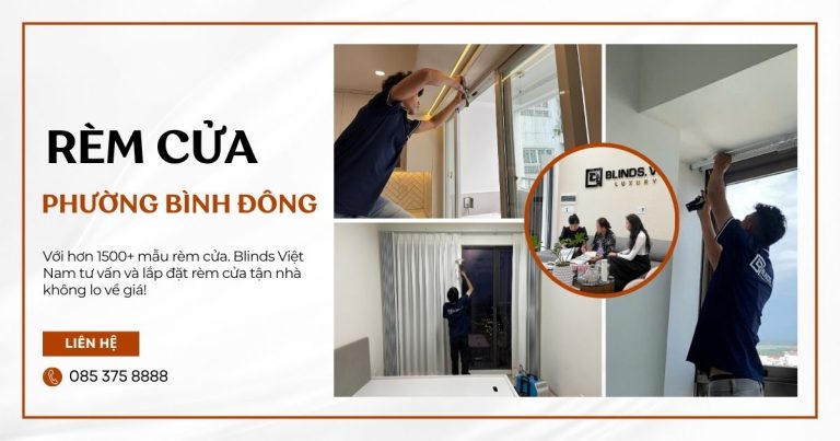 rèm cửa phường Bình Đông quận 8 - Blinds Việt Nam
