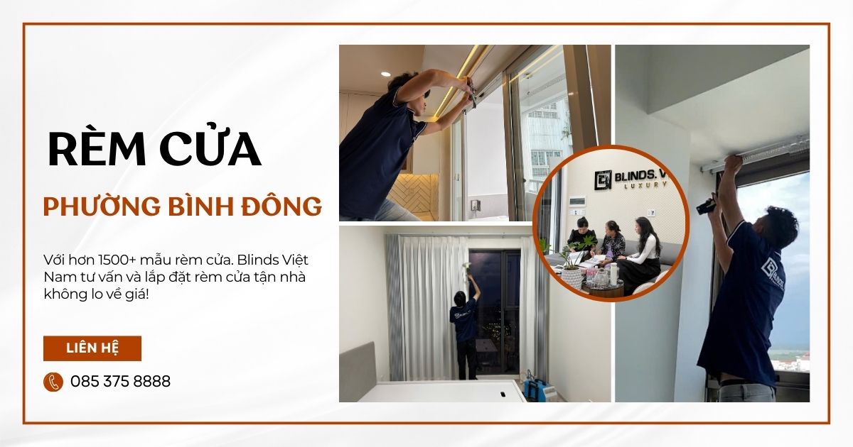 rèm cửa phường Bình Đông quận 8 - Blinds Việt Nam