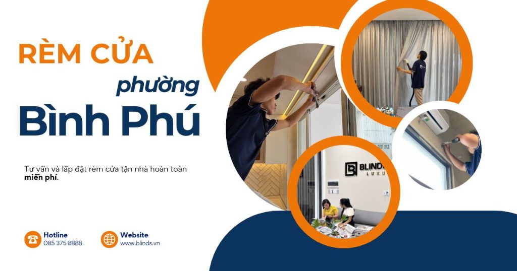Rèm cửa phường Bình Phú quận 6