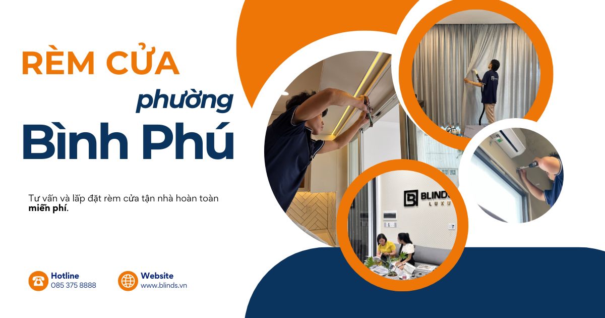 Rèm cửa phường Bình Phú quận 6