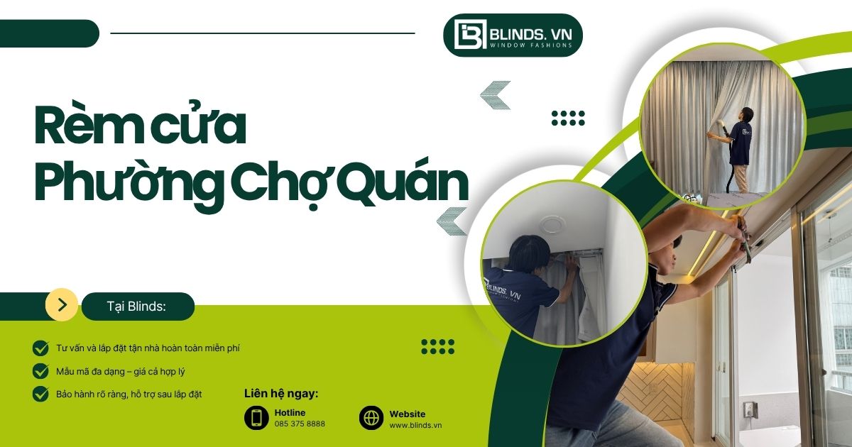 rèm của phường Chợ Quán quận 3