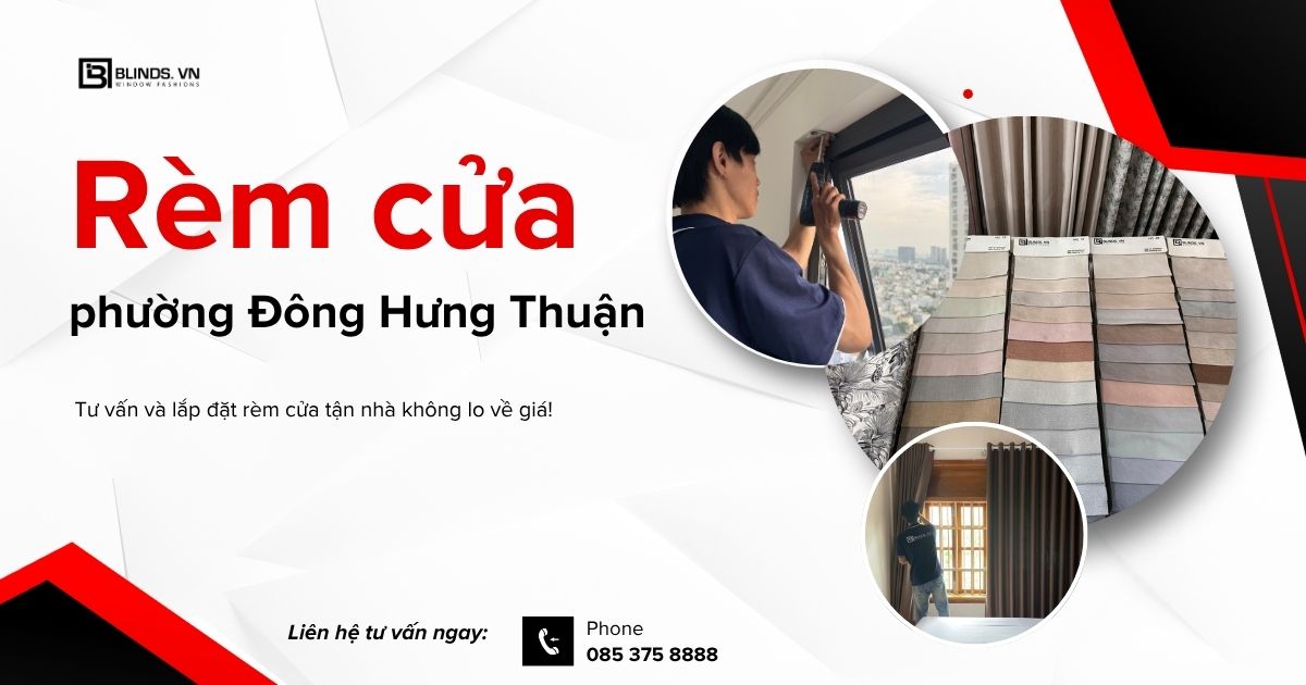 rèm cửa phường đông hưng thuận quận 12