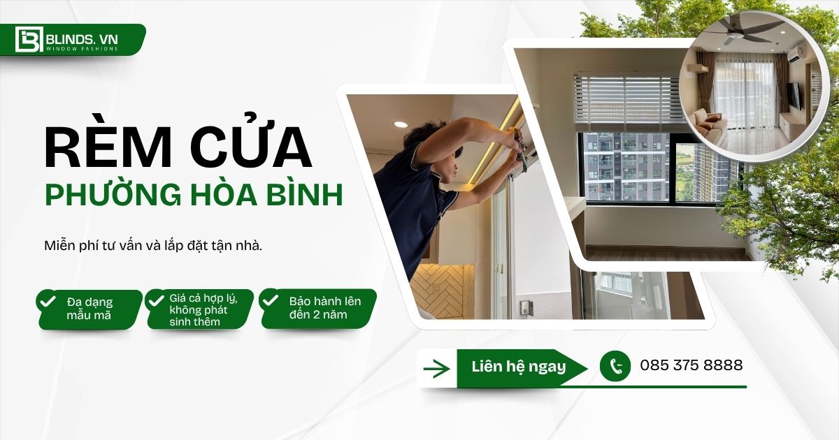 rèm cửa phường Hòa Bình quận 11