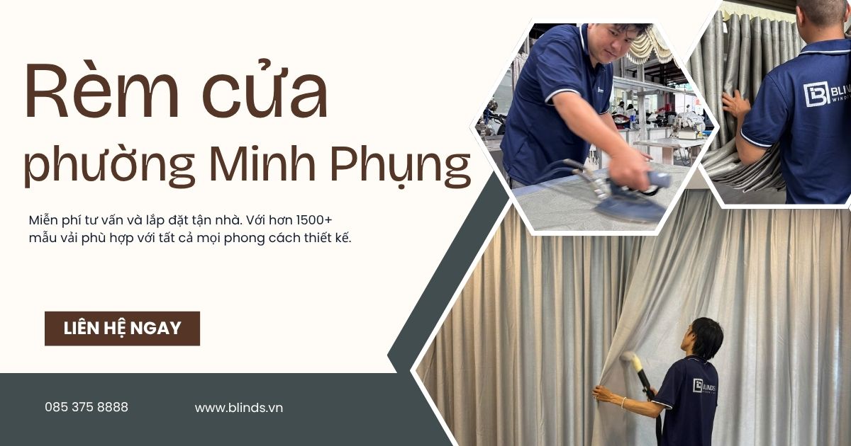 rèm cửa phường minh phụng quận 11