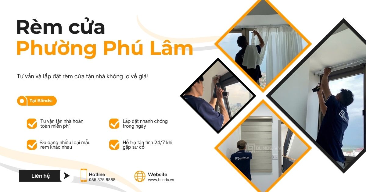 rèm cửa phường phú lâm quận 6