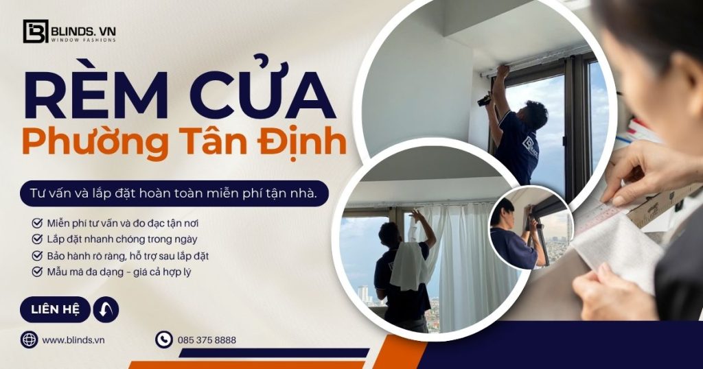 Rèm cửa phường Tân Định - quận 1