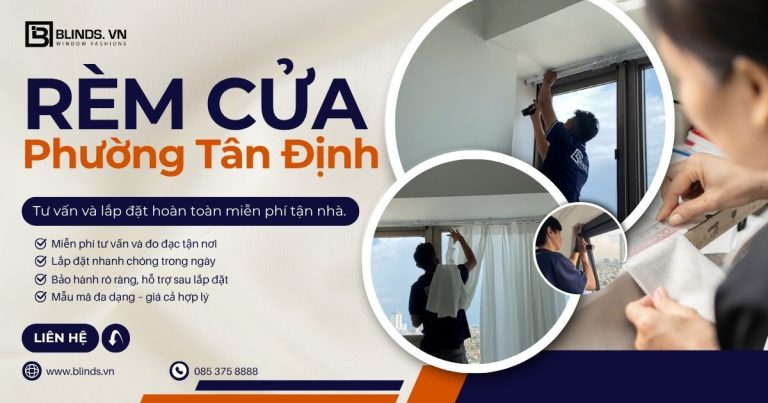 Rèm cửa phường Tân Định - quận 1