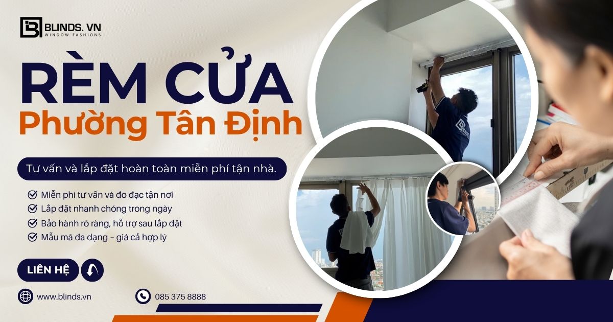 Rèm cửa phường Tân Định - quận 1