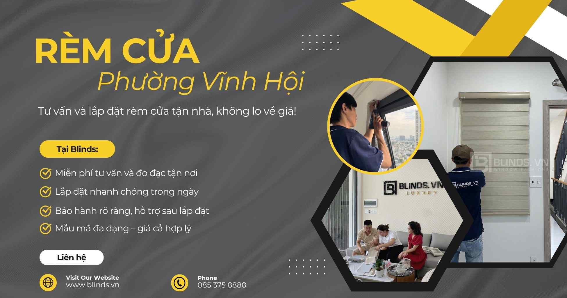 Rèm cửa phường Vĩnh Hội, Quận 4