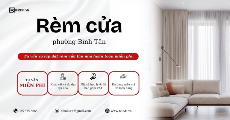 rèm cửa phường Bình Tân quận Bình Tân