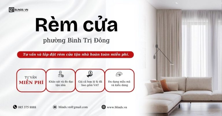 Rèm cửa phường Bình Trị Đông quận Bình Tân