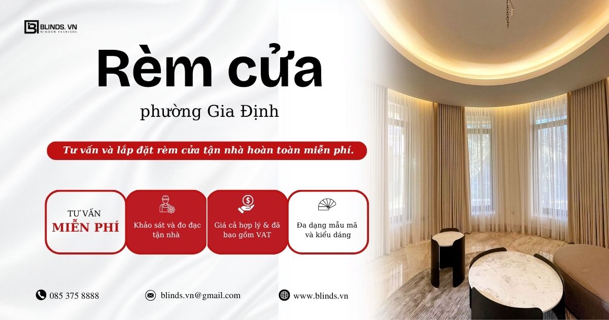 rèm cửa phường gia định quận bình thạnh