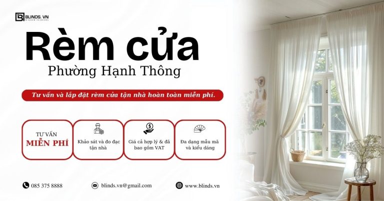 rèm cửa phường hạnh thông
