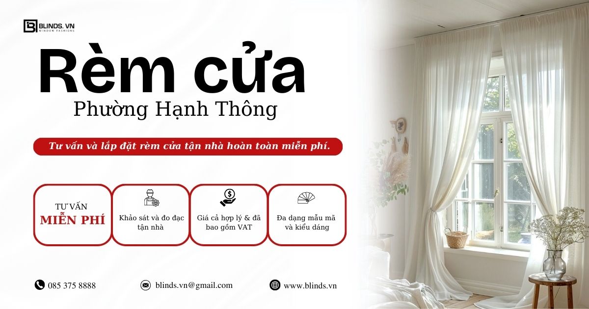 rèm cửa phường hạnh thông