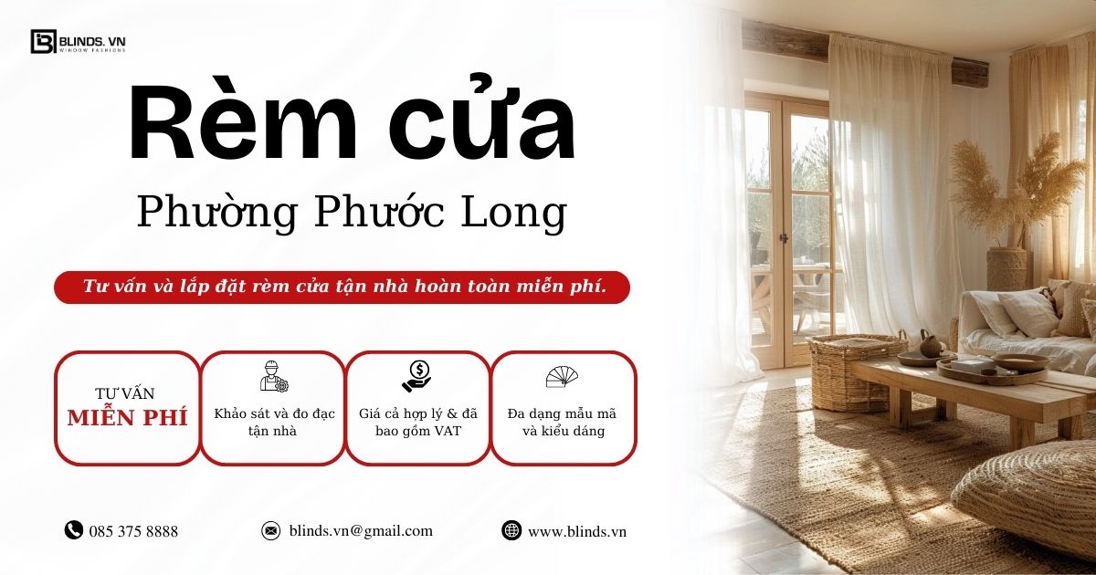 rèm cửa phường phước long