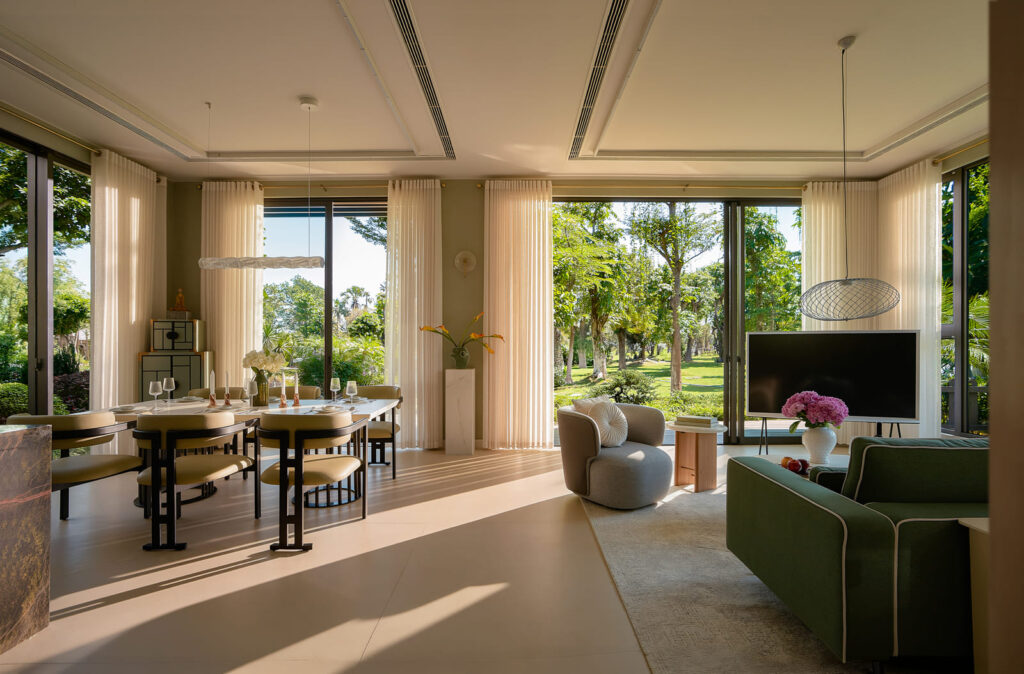 Premium Imported Fabric Curtains – Elevating Interior Spaces for Eco Retreat Forest Villas 1 rem cua nhap khau eco retreat don lap 1