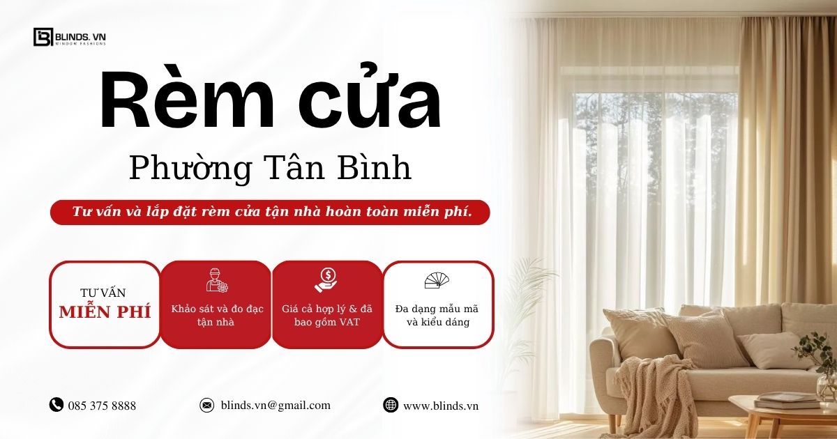 rèm cửa phòng tân bình