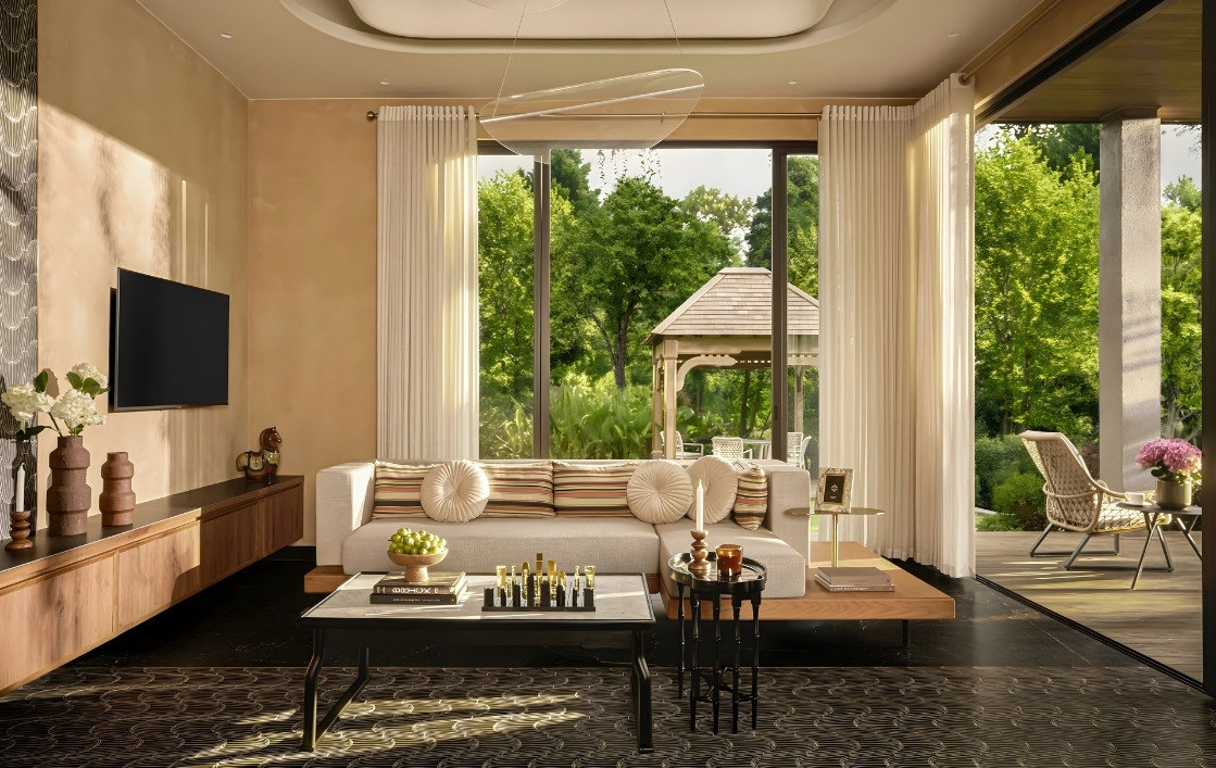 Retreat Forest 6 Rèm cửa tại công trình Retreat Forest