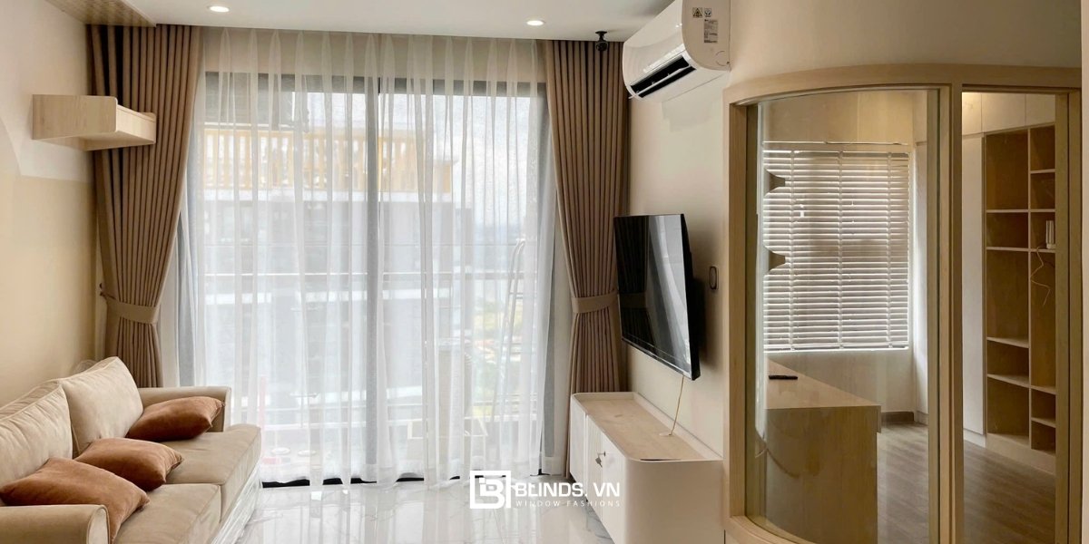 Rèm cửa Blinds tại chung cư The Global City 24 cong trinh rem vai hai lop chung cu the global city 1