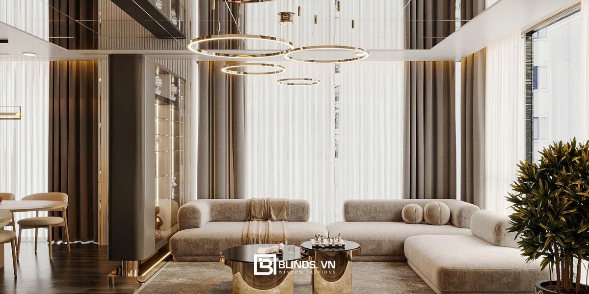 Rèm cửa Blinds tại chung cư The Global City 21 cong trinh rem vai hai lop chung cu the global city 2