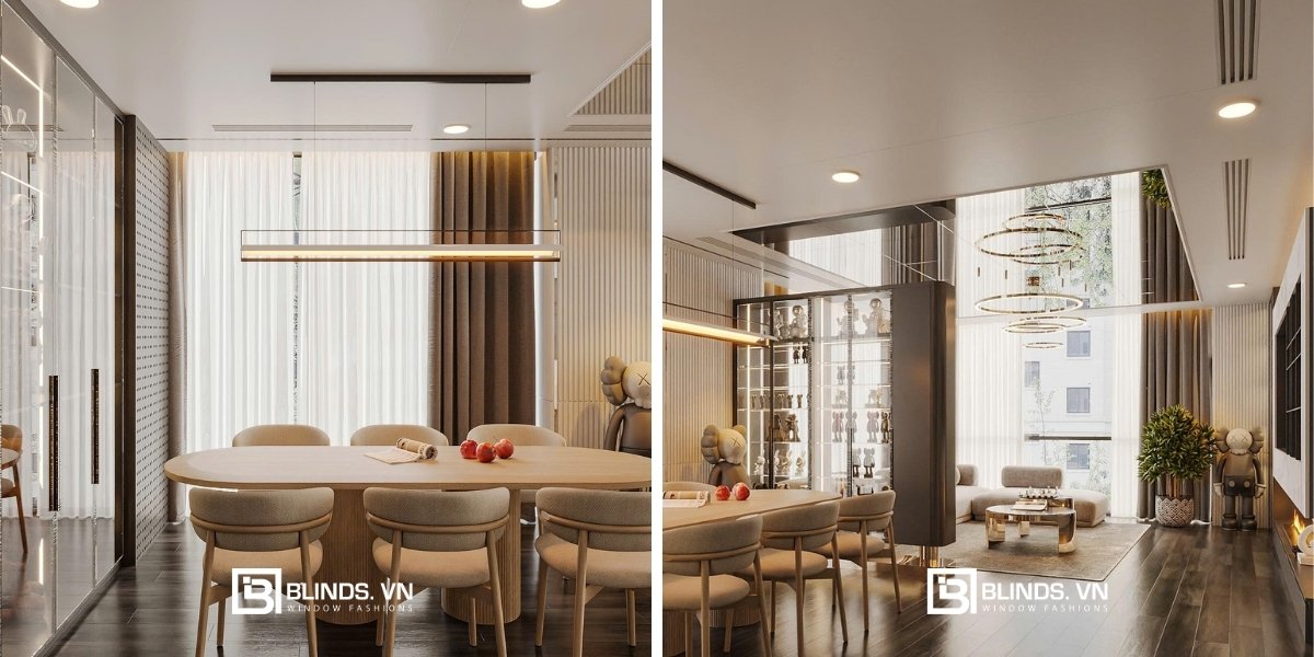 Rèm cửa Blinds tại chung cư The Global City 23 cong trinh rem vai hai lop chung cu the global city 3