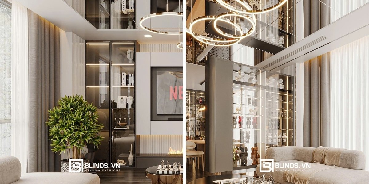 Rèm cửa Blinds tại chung cư The Global City 22 cong trinh rem vai hai lop chung cu the global city 4