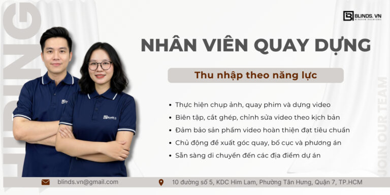 Tuyển dụng Nhân viên quay dựng