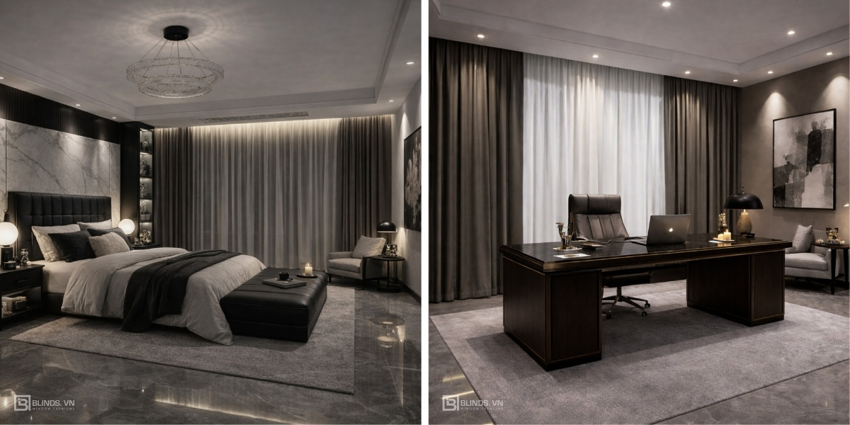 Maison Noire 2 Rèm cửa Blinds tại dự án Maison Noire