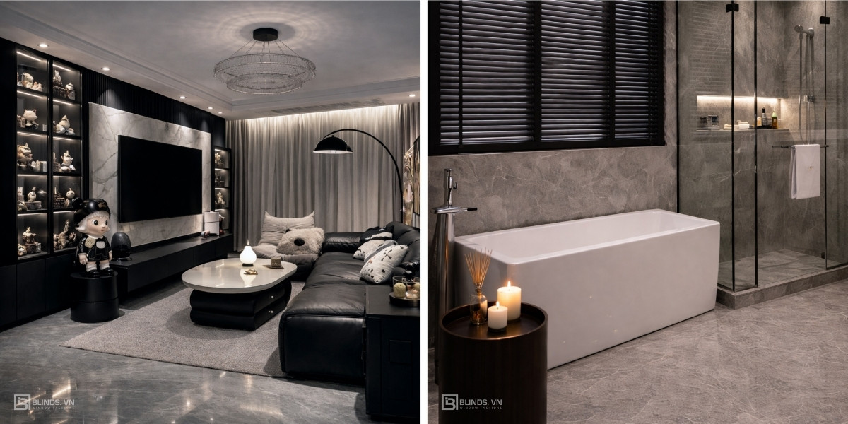 Maison Noire 4 Rèm cửa Blinds tại dự án Maison Noire