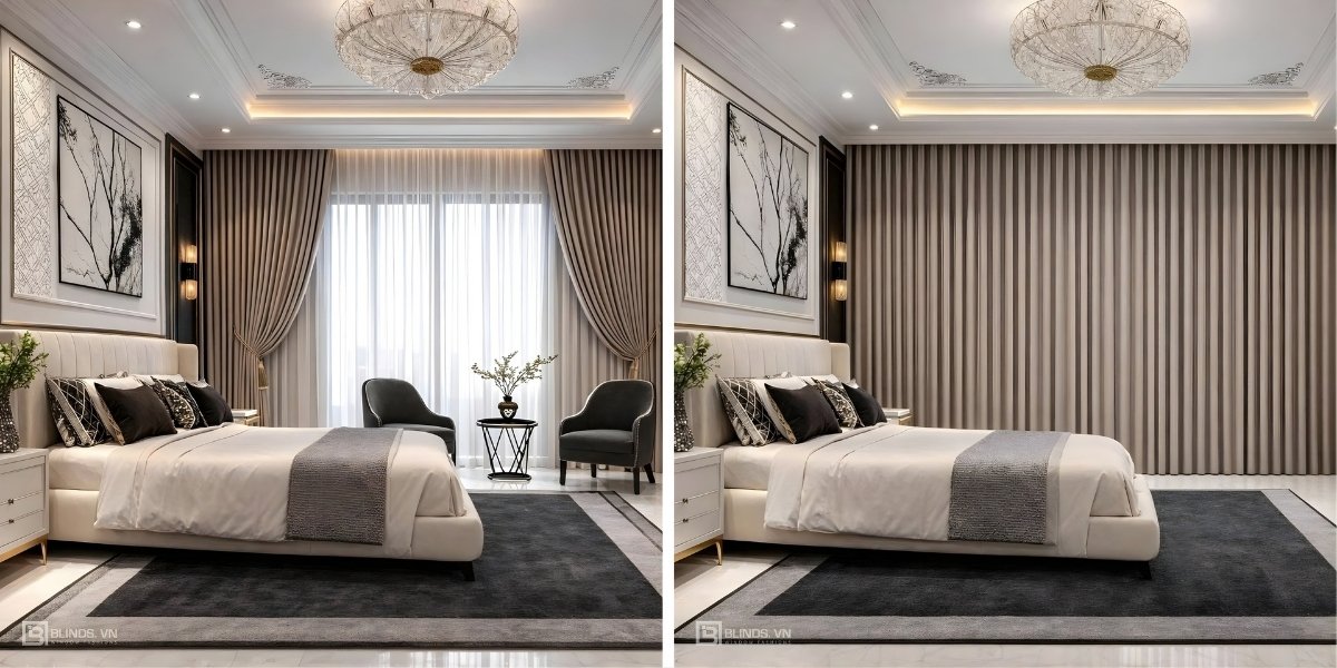 Golden Elegance 2 Rem cua Blinds tai du an cao cap Golden Elegance 2