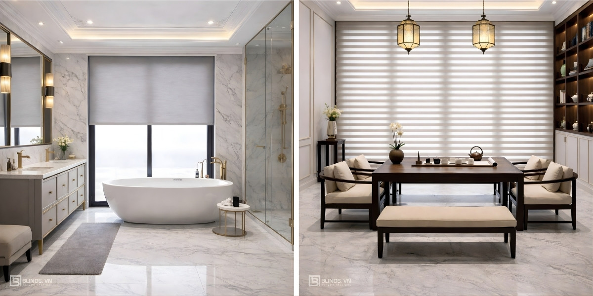 Golden Elegance 4 Rem cua Blinds tai du an cao cap Golden Elegance 4