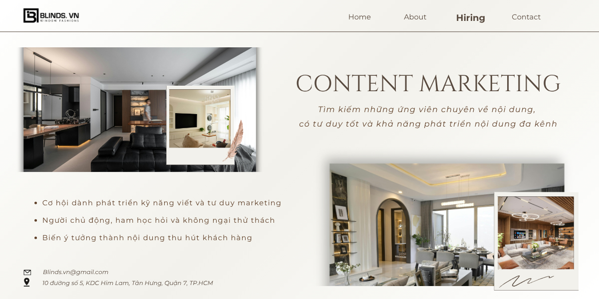 Tuyển Nhân viên Content Marketing - Thu nhập hấp dẫn tại Quận 7 1 Tuyển Nhân viên Content Marketing - Thu nhập hấp dẫn tại Quận 7