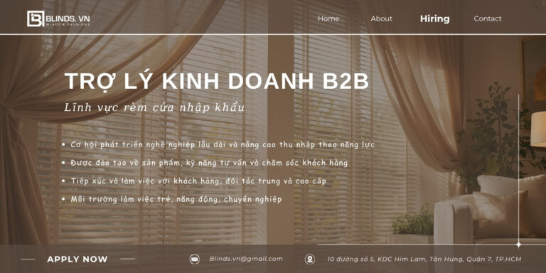 tuyển dụng trợ lý kinh doanh